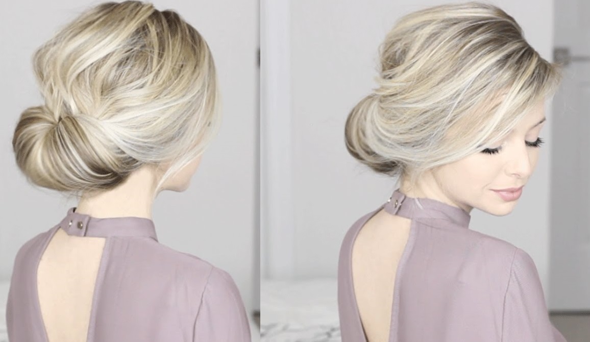 Easy Updo Hairstyles For Medium Length Hair To Do At Home3